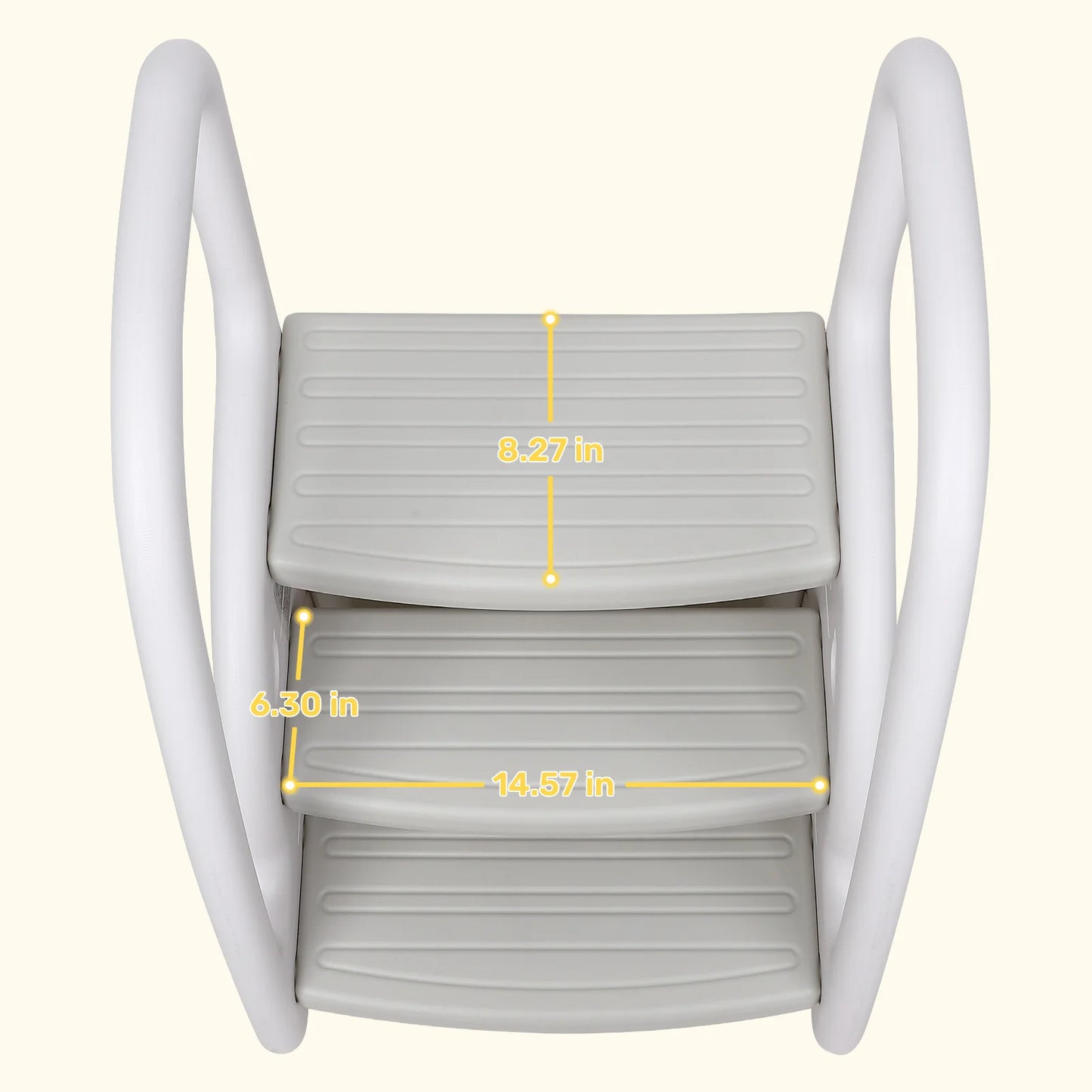 Hign Concerned Toddler Three Step Stool Handles Plastic