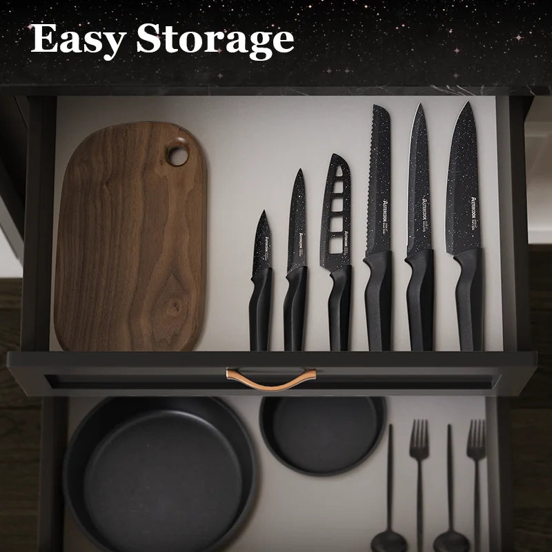 Astercook German High Carbon Stainless Knife Set Pro Series
