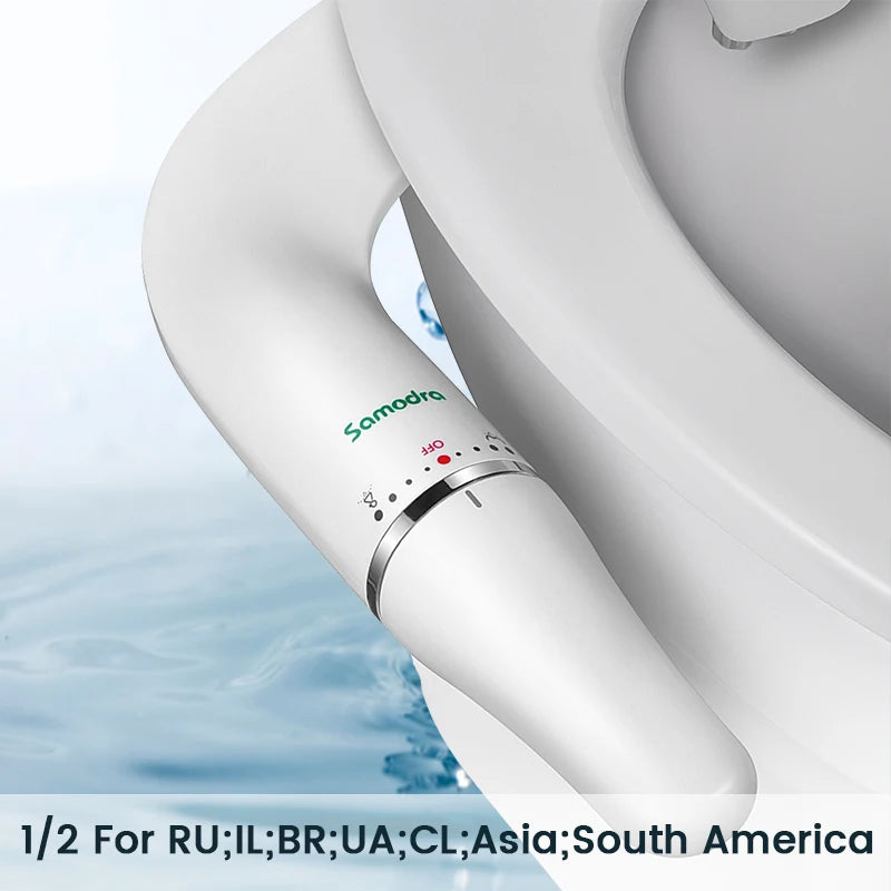 SAMODRA Ultra Slim Bidet Toilet Seat Attachment With Water