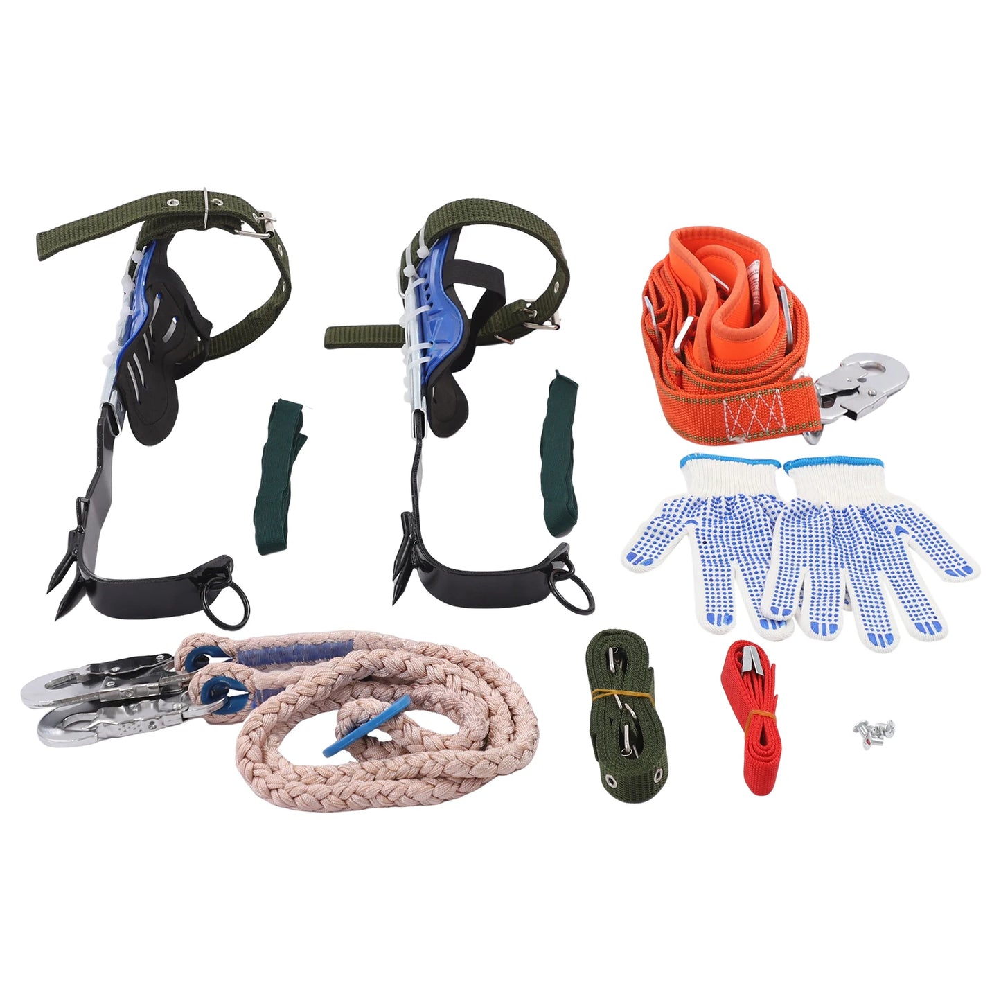 Tree Climbing Spikes Set Professional Safety Belt Tool