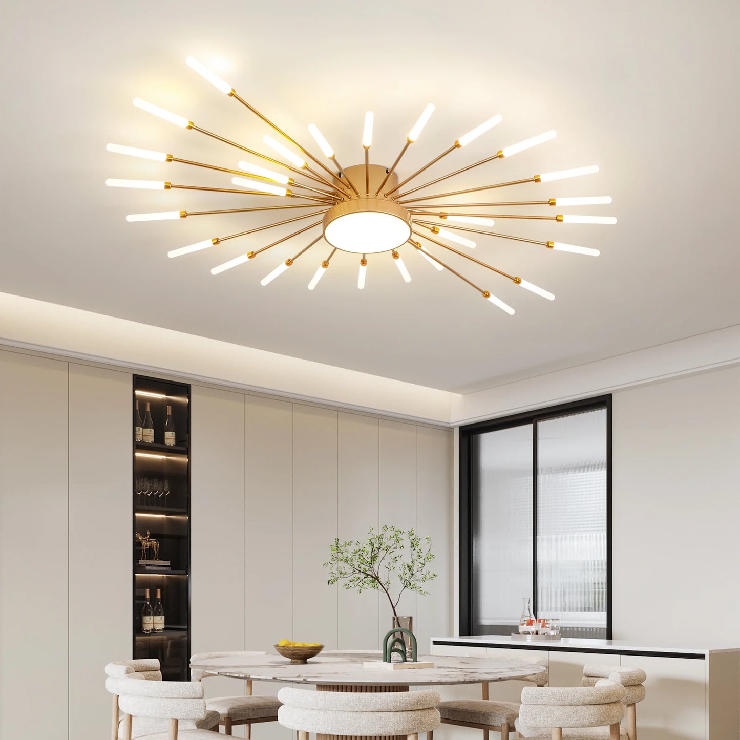 Modern LED Ceiling Light Fixture For Living Room And Bedroom