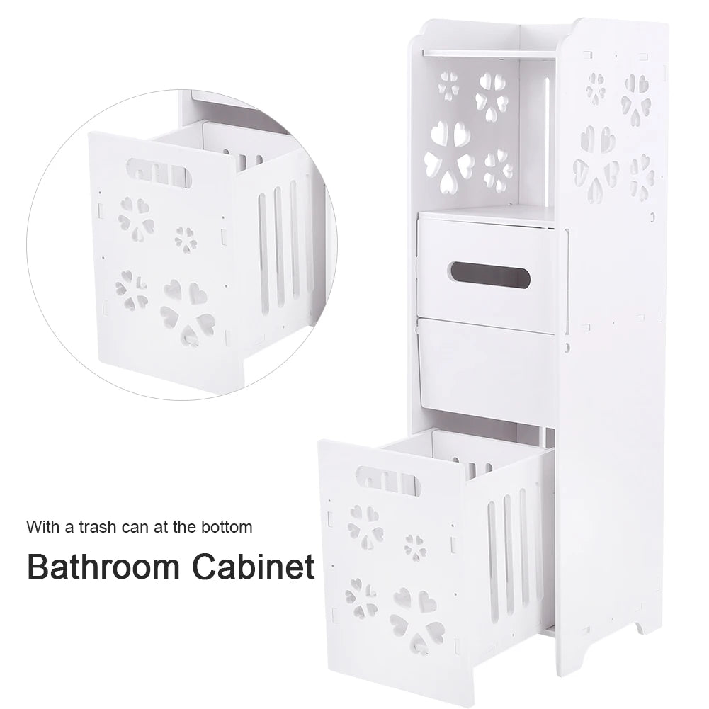 Romellar 3 Layer Waterproof Bathroom Cabinet Wood Plastic