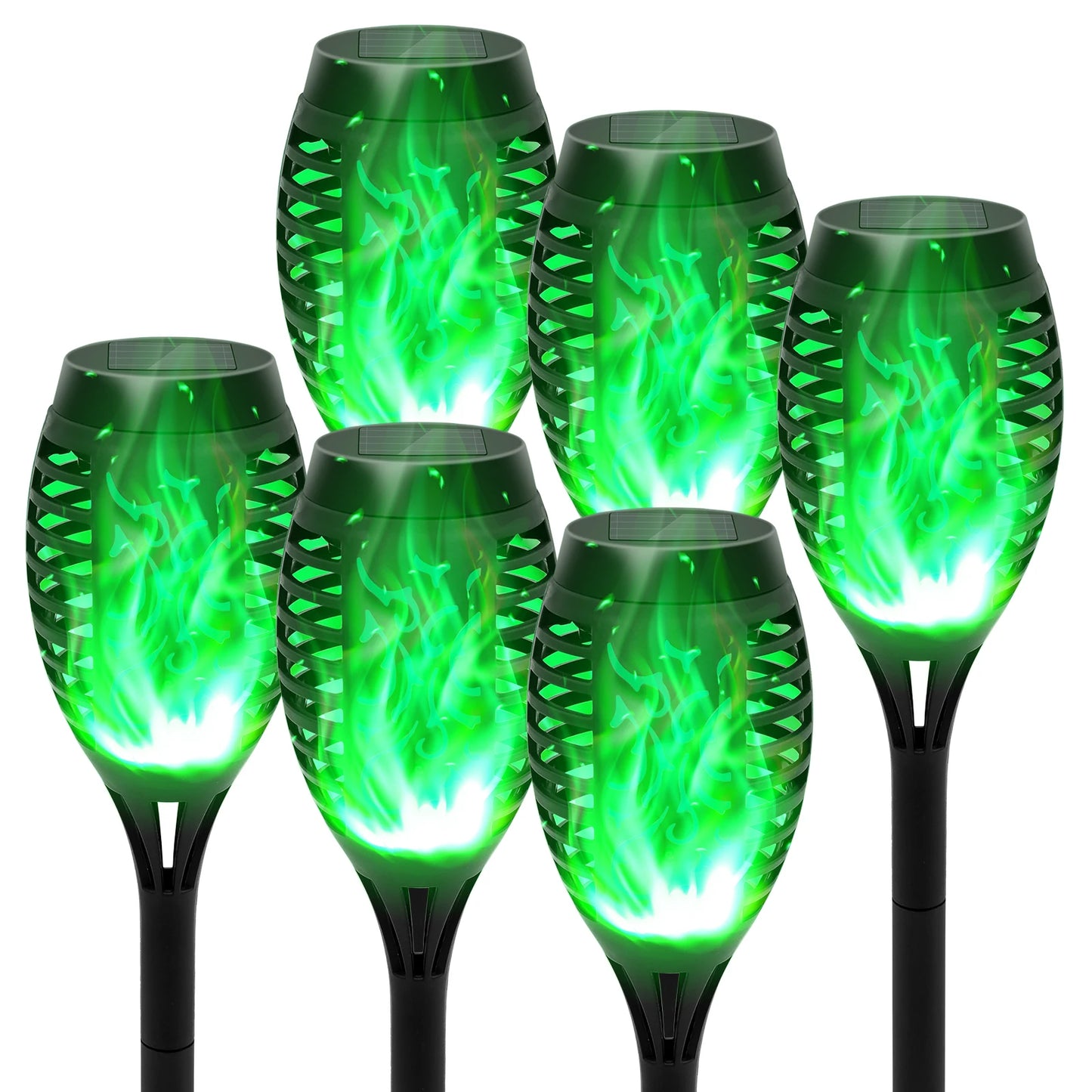 Led Solar Flame Light Outdoor Flickering Torch Lamp