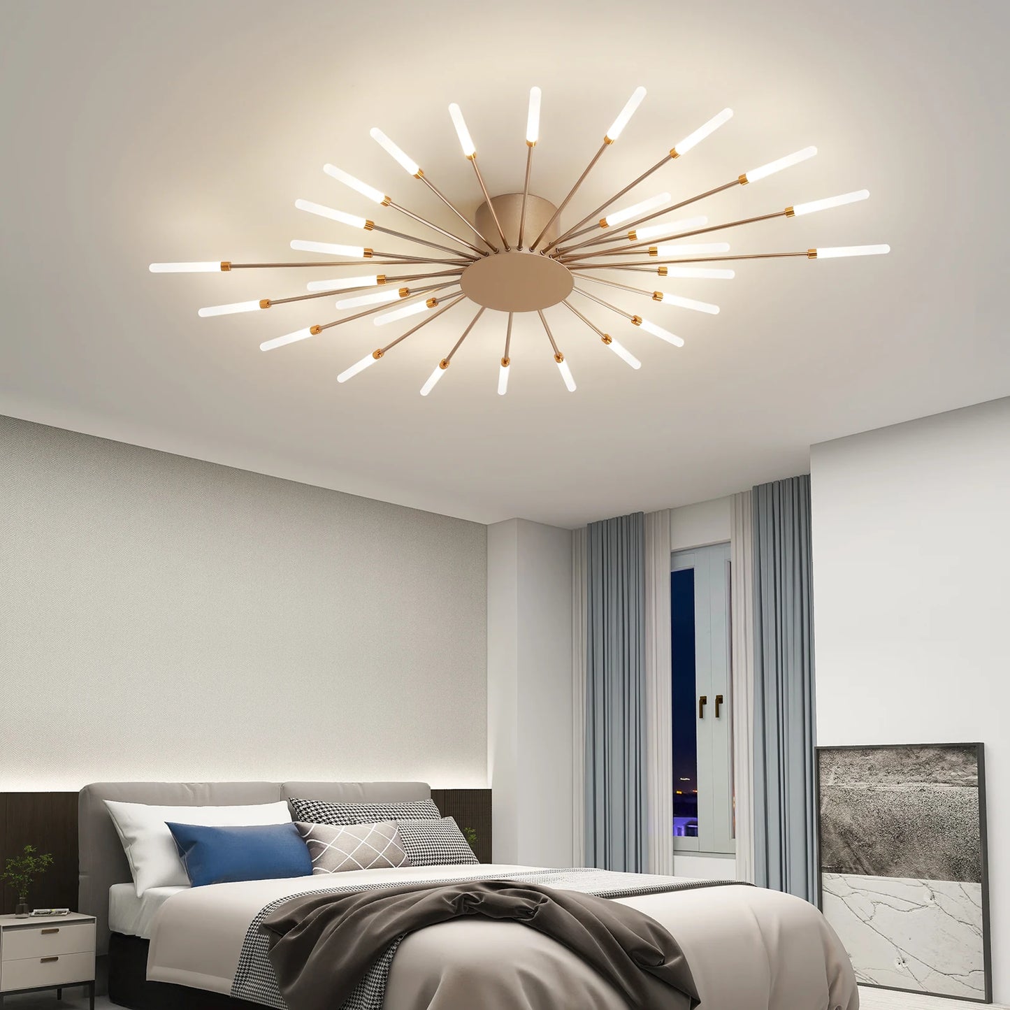 Modern LED Ceiling Light Fixture For Living Room And Bedroom