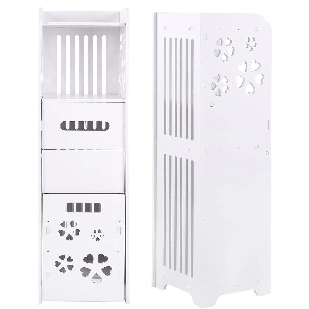 Romellar 3 Layer Waterproof Bathroom Cabinet Wood Plastic