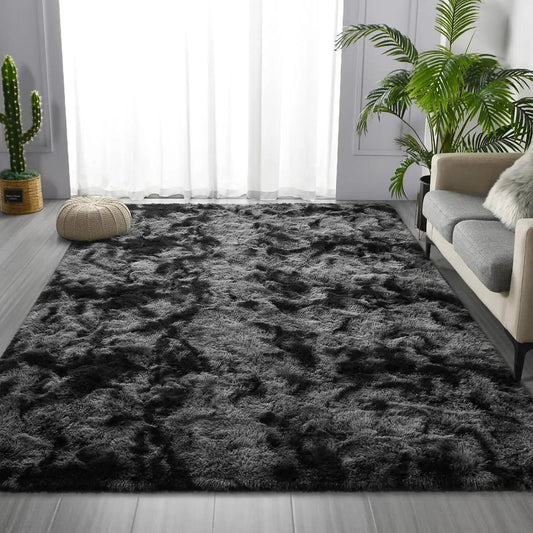Lochas Super Soft Plush Tie Dye Velvet Rug For Living Room