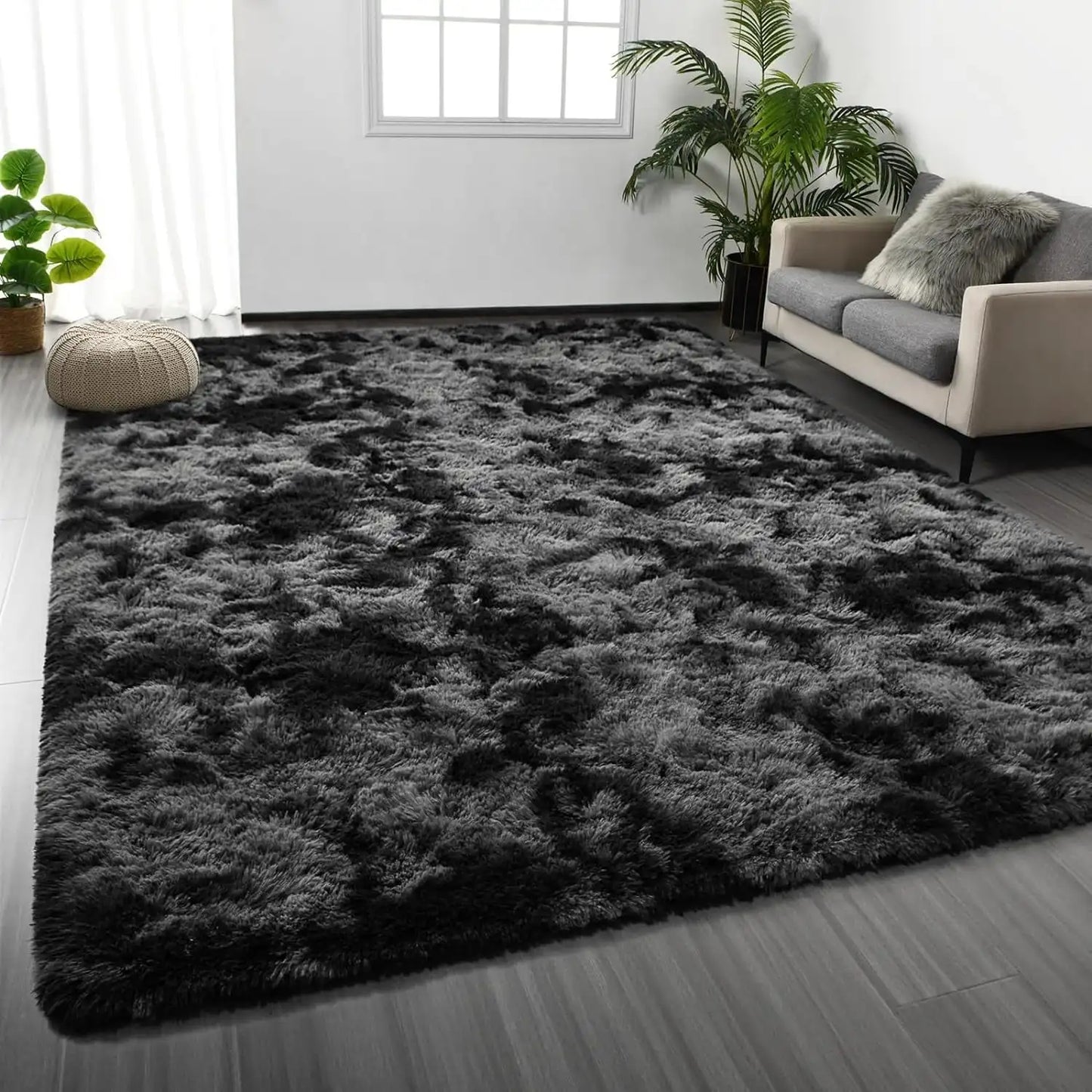 Lochas Super Soft Plush Tie Dye Velvet Rug For Living Room
