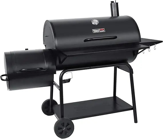 DAFIFY CC2036F Charcoal Grill And Offset Smoker Outdoor BBQ