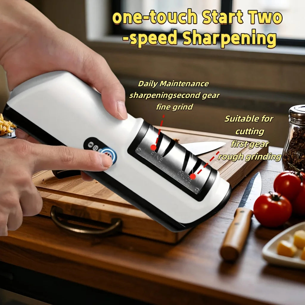 Electric Knife Sharpener Multifunction 4 Gears Kitchen