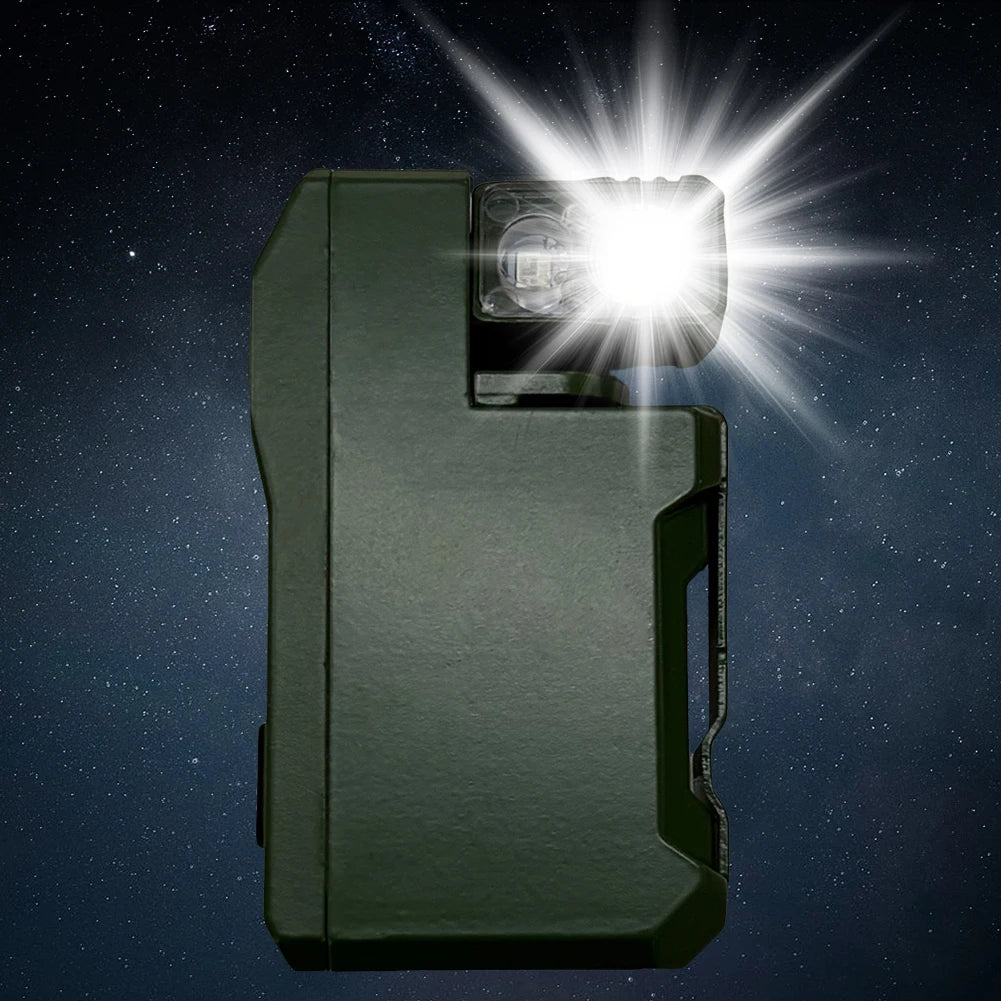 Alloet Rechargeable EDC Flashlight 400 Magnetic Keychain