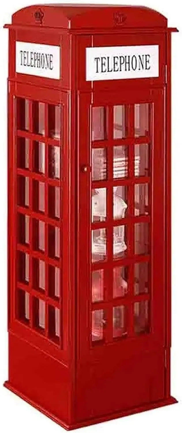 Huanzhuang 5 Tier Wood Bookshelf Telephone Booth Shape