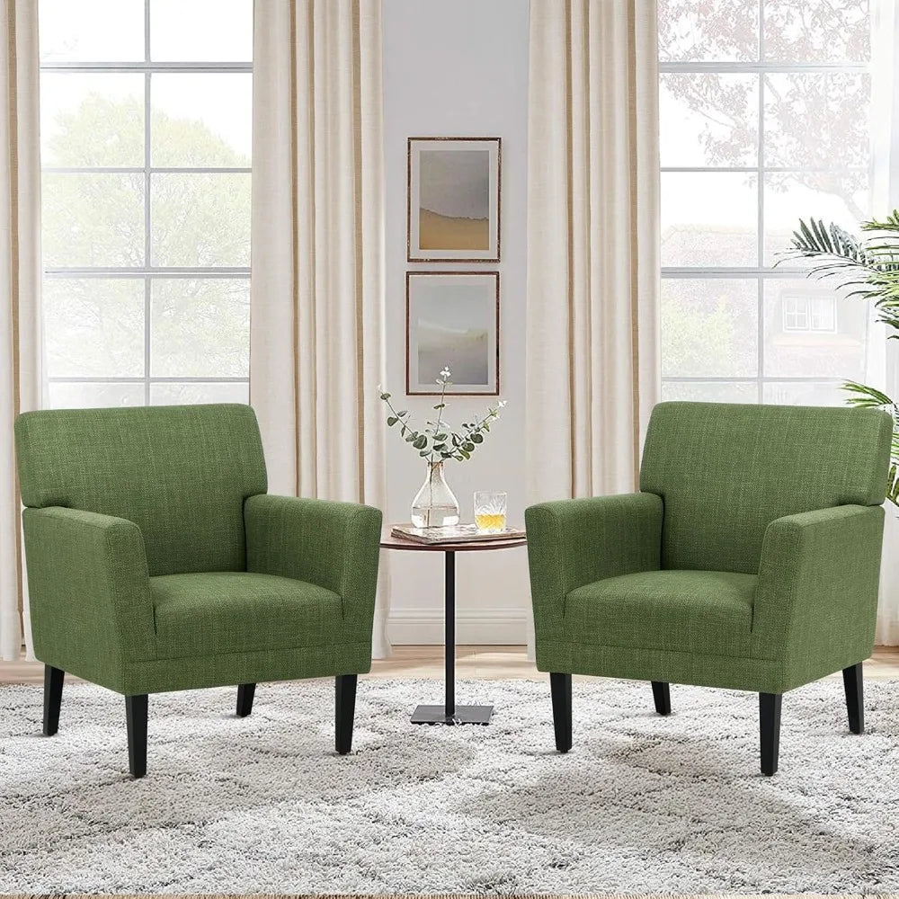 OEING Modern Upholstered Accent Armchairs For Living Room