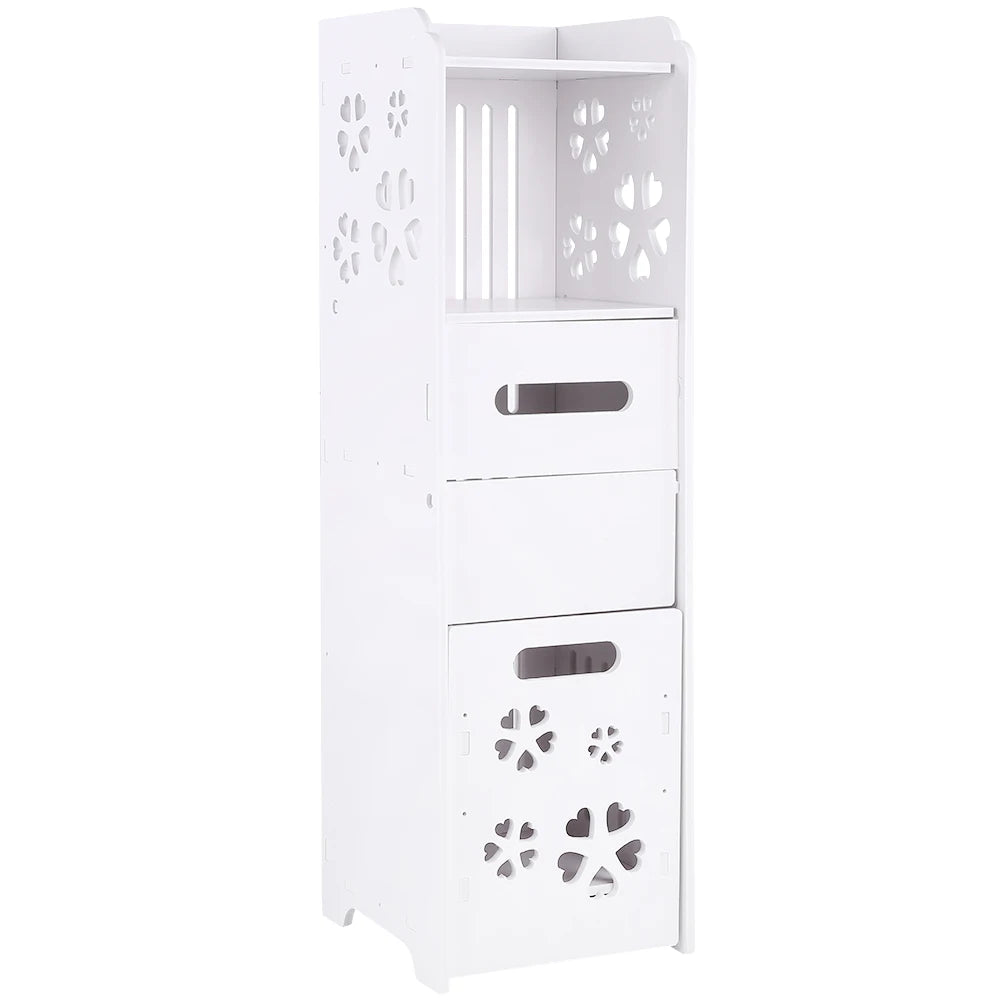 Romellar 3 Layer Waterproof Bathroom Cabinet Wood Plastic