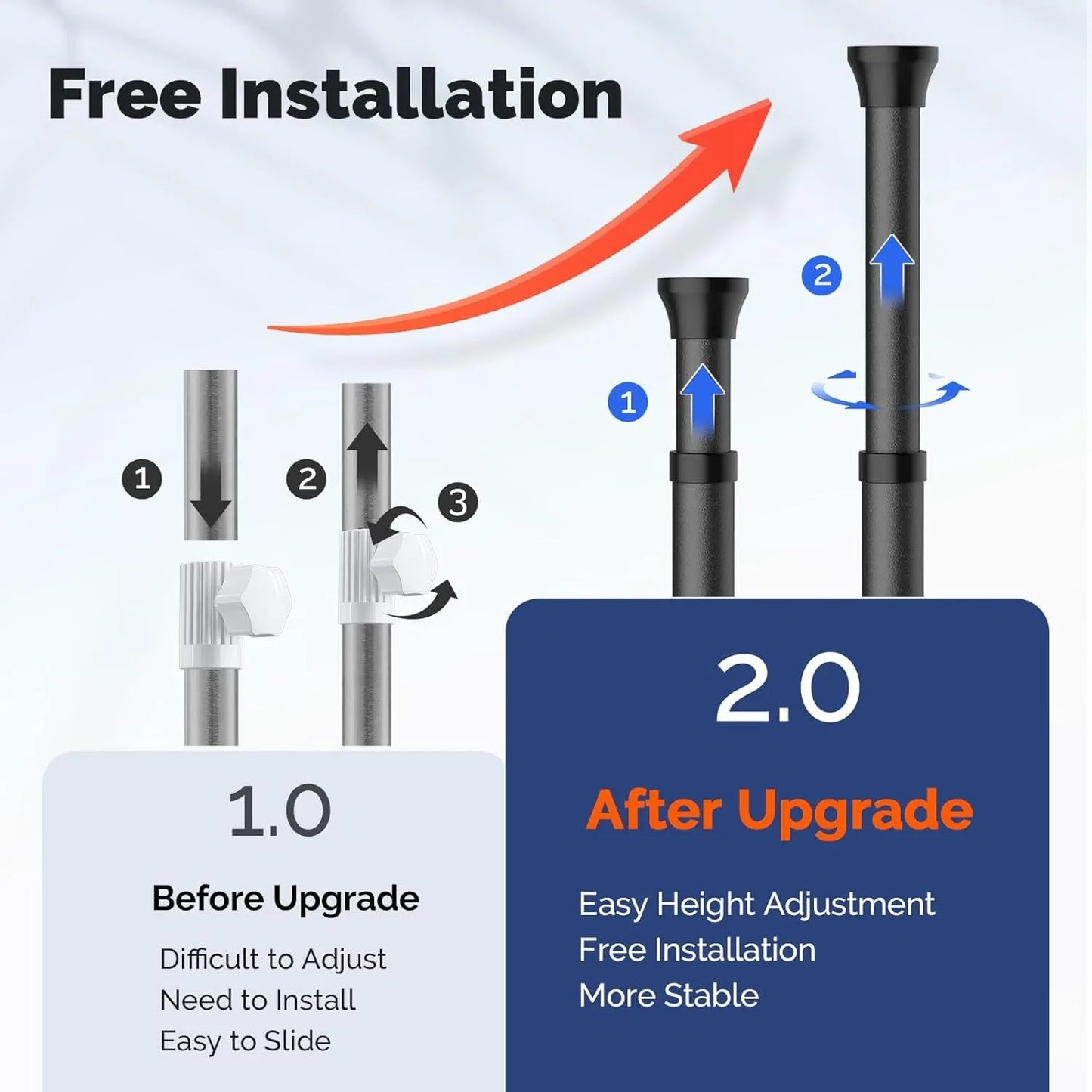 Hign-concerned Corner Shower Caddy Tension Pole Four Tier