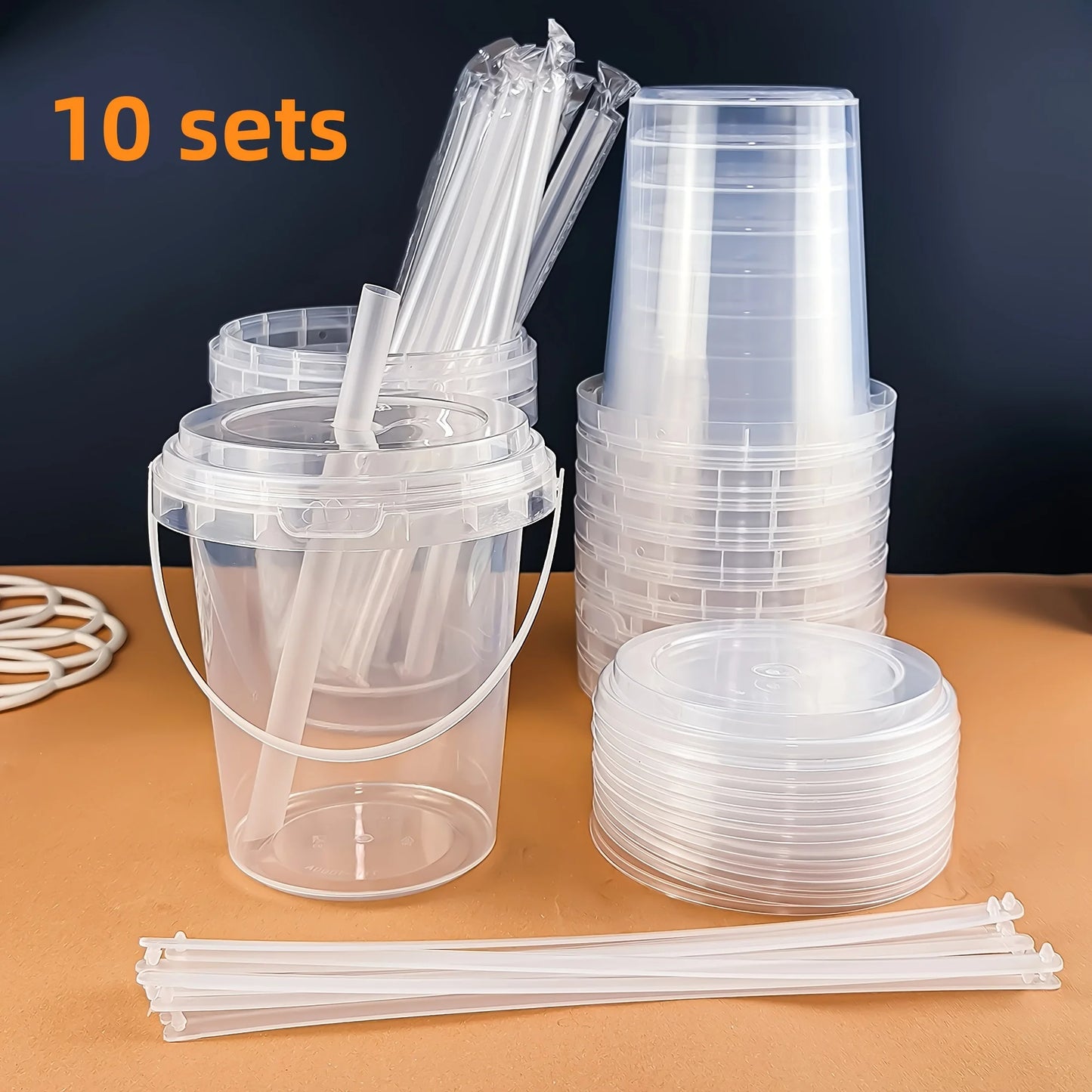 Hign-concerned Plastic Cups With Lids And Straws Reusable