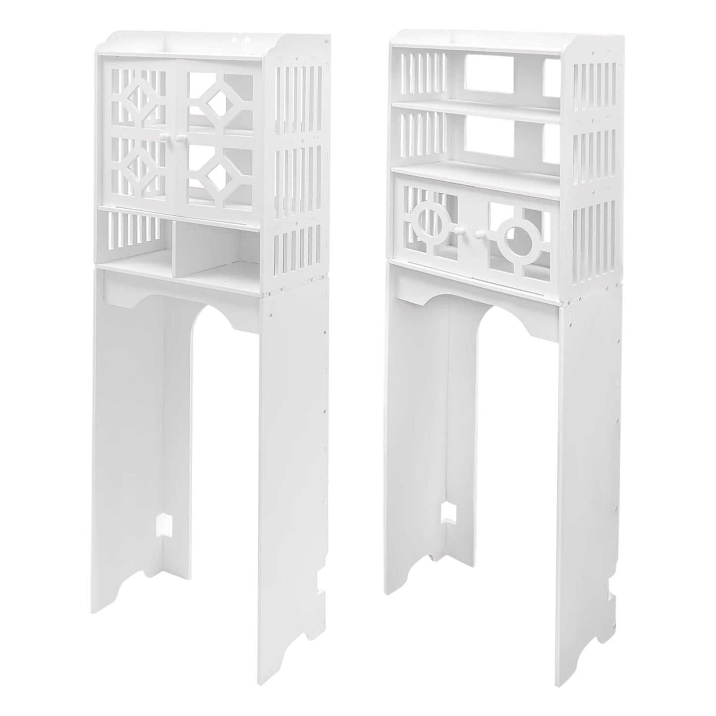 Hign-concerned 4 Tier Over Toilet Cabinet Organizer Shelf