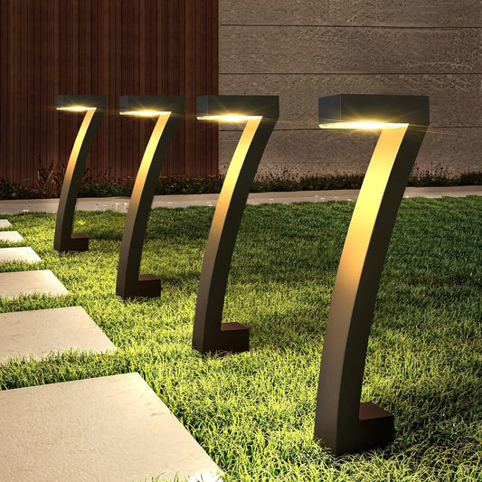KPSTEK Solar Outdoor Pathway Lights 6 Pack Auto On Off