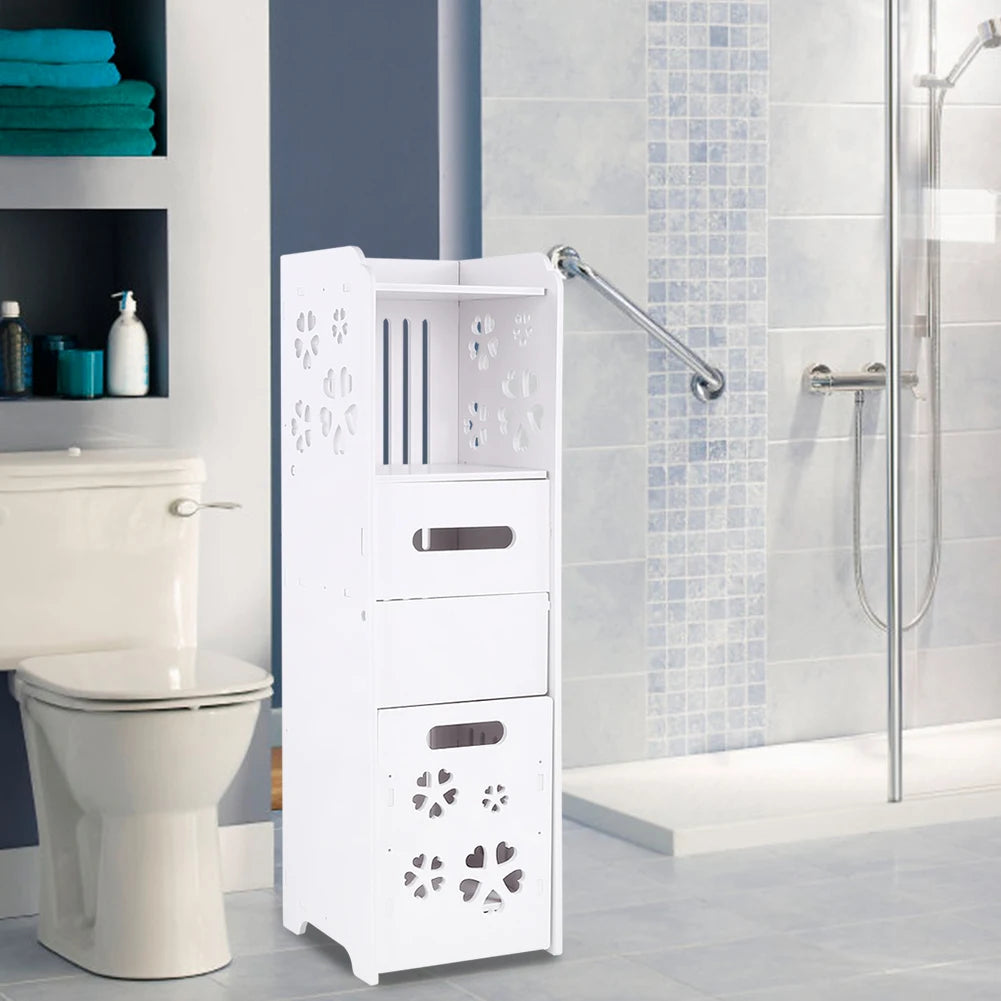 Romellar 3 Layer Waterproof Bathroom Cabinet Wood Plastic