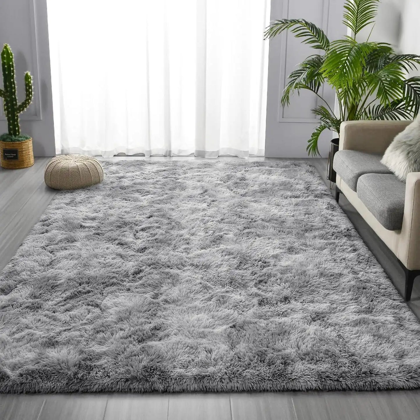 Lochas Super Soft Plush Tie Dye Velvet Rug For Living Room