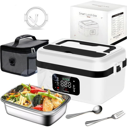 Feature 8000mAh Rechargeable Timer Lunch Box 1L Warmer