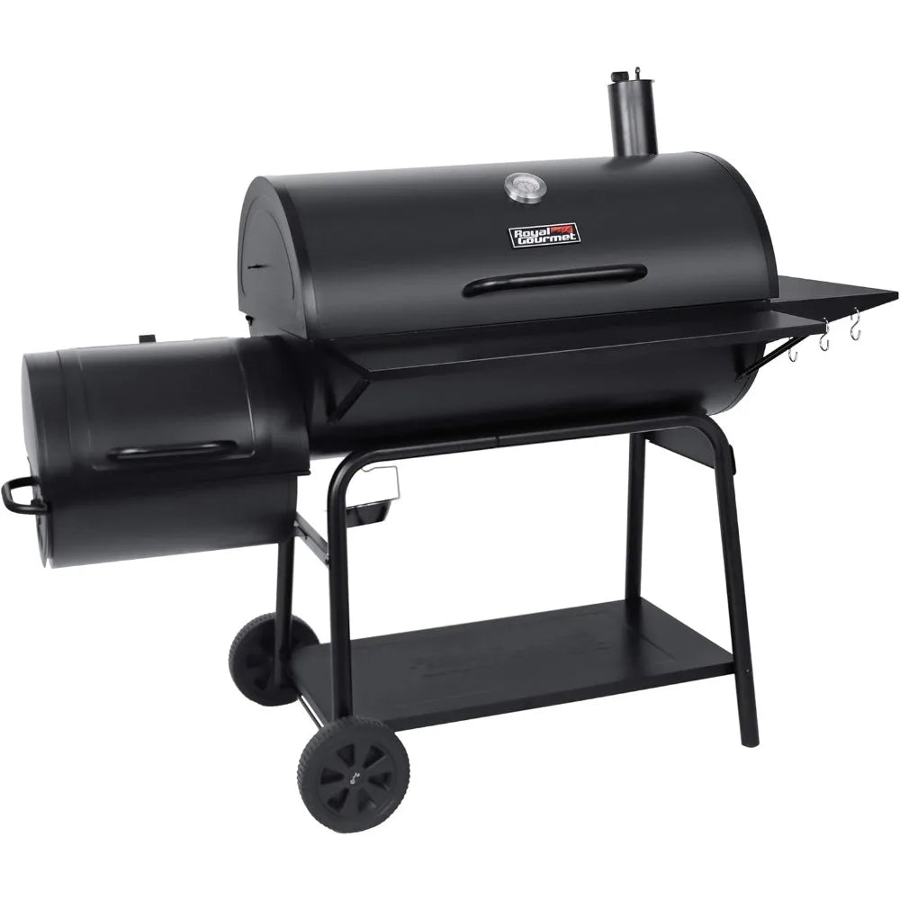 DAFIFY CC2036F Charcoal Grill And Offset Smoker Outdoor BBQ