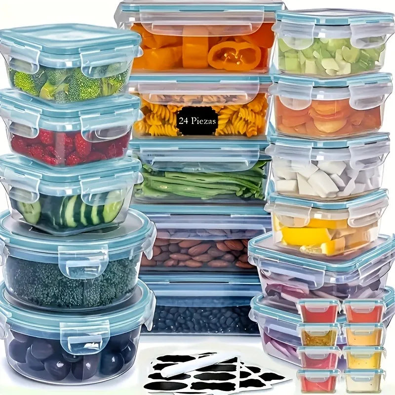 Hign Concerned 48Pcs BPA Free Food Storage Set With Lids