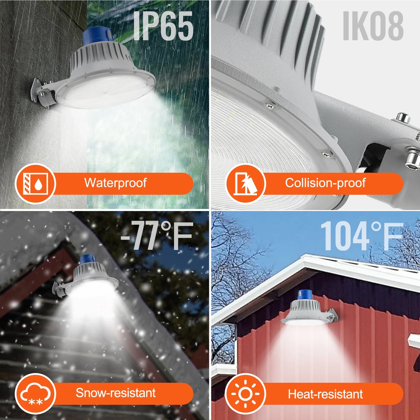 VEVOR LED Barn Light Ultra Bright Daylight Flood Light