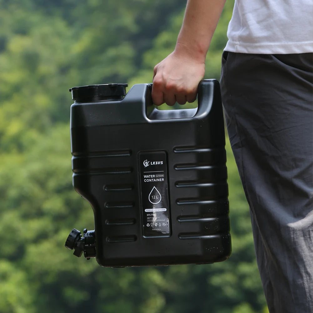 APWIKOGE Camping Water Bucket Cover With Faucet Leak Proof