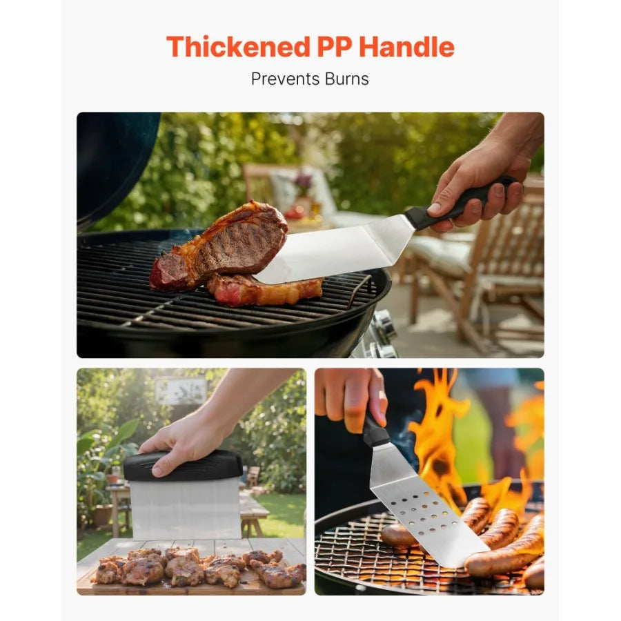 Hign-Concerned Griddle Kit Flat Top Grill Spatula Set