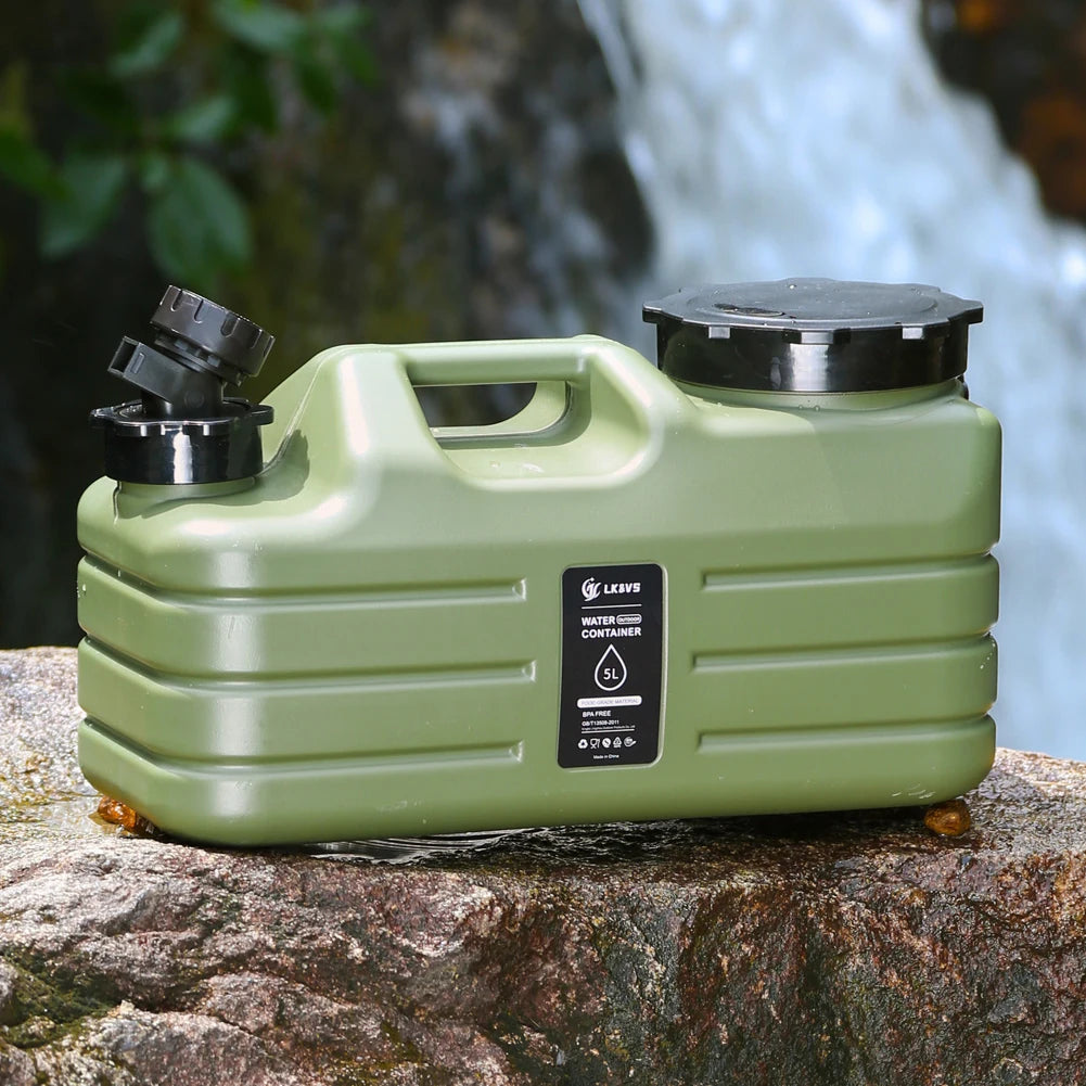 APWIKOGE Camping Water Bucket Cover With Faucet Leak Proof