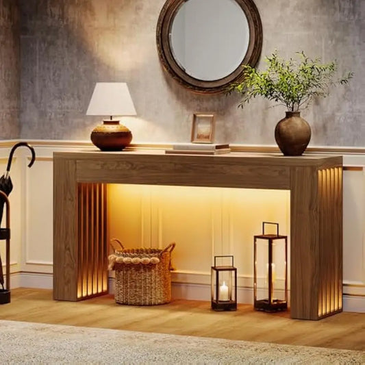 Little Tree Console Table Farmhouse Entryway Sofa Table