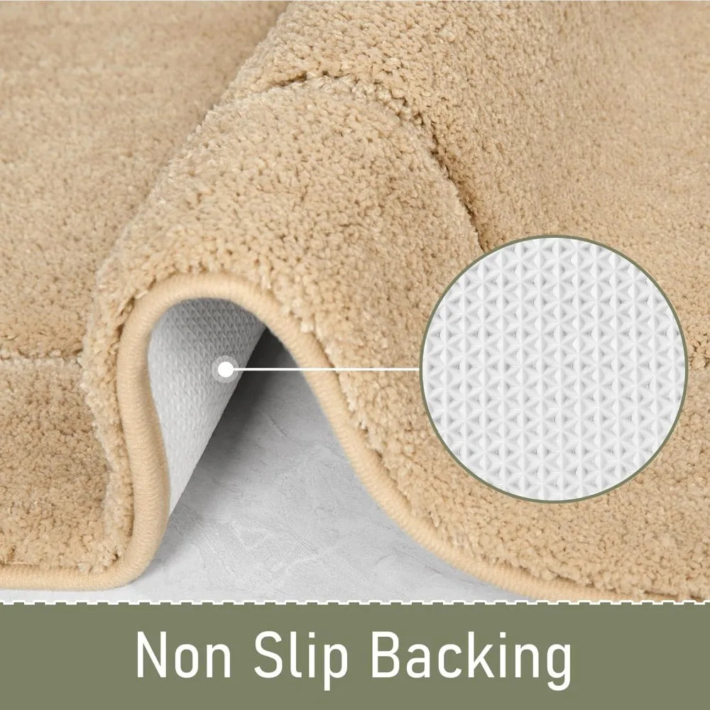 Hign-concerned Soft Microfiber Bath Rug Non Slip Runner