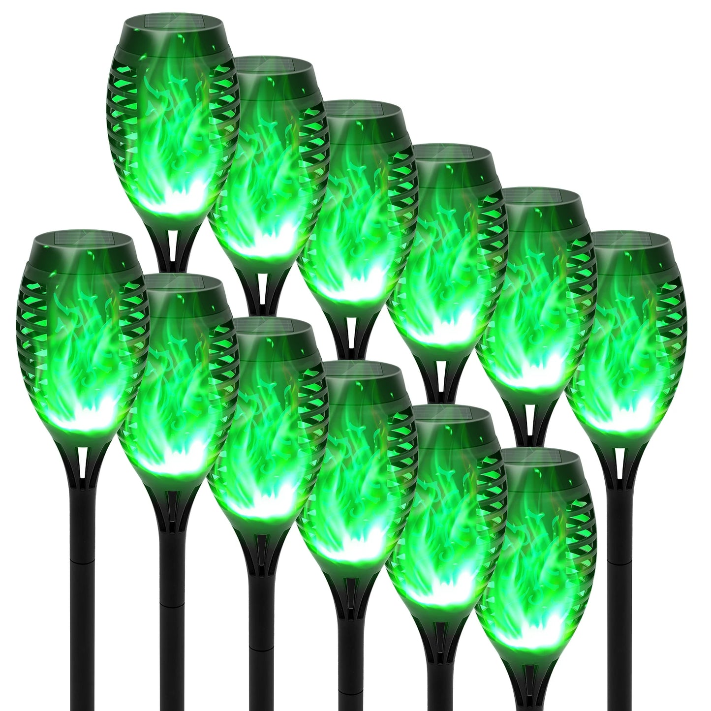 Led Solar Flame Light Outdoor Flickering Torch Lamp