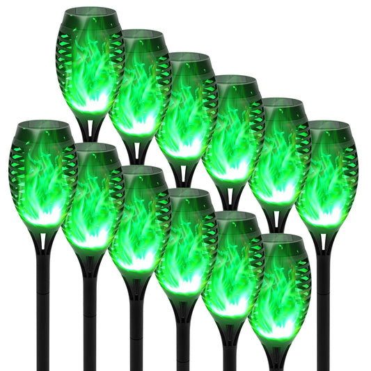 Led Solar Flame Light Outdoor Flickering Torch Lamp