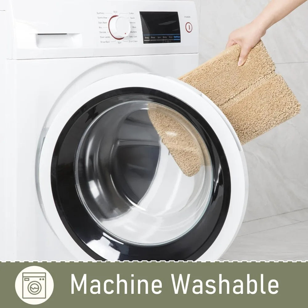 Hign-concerned Soft Microfiber Bath Rug Non Slip Runner