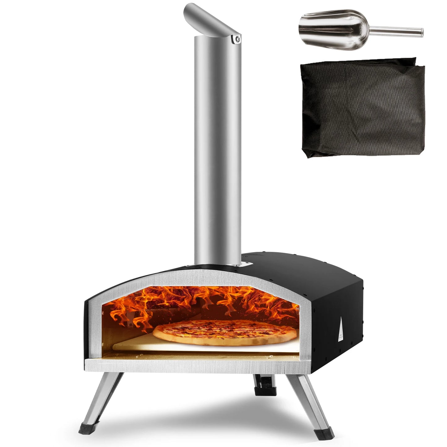 Succebuy Outdoor Oven Charcoal Fired Portable Grill Pizza