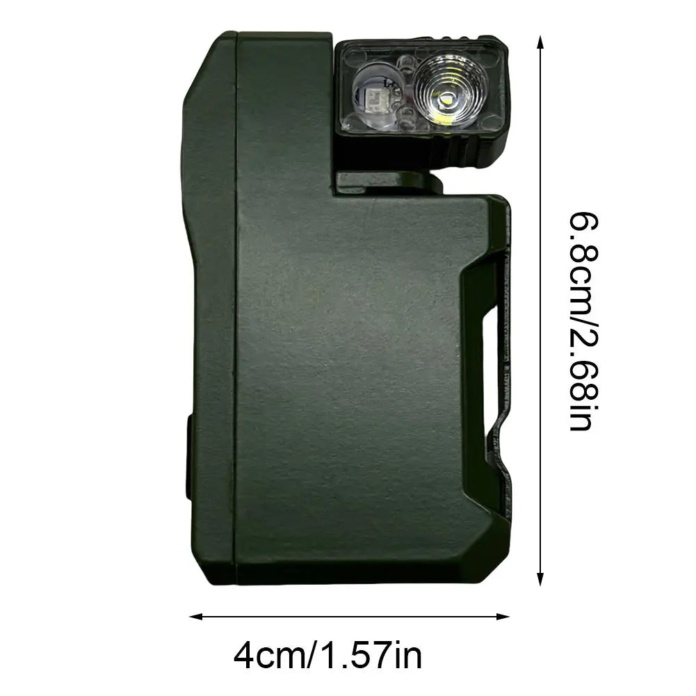 Alloet Rechargeable EDC Flashlight 400 Magnetic Keychain