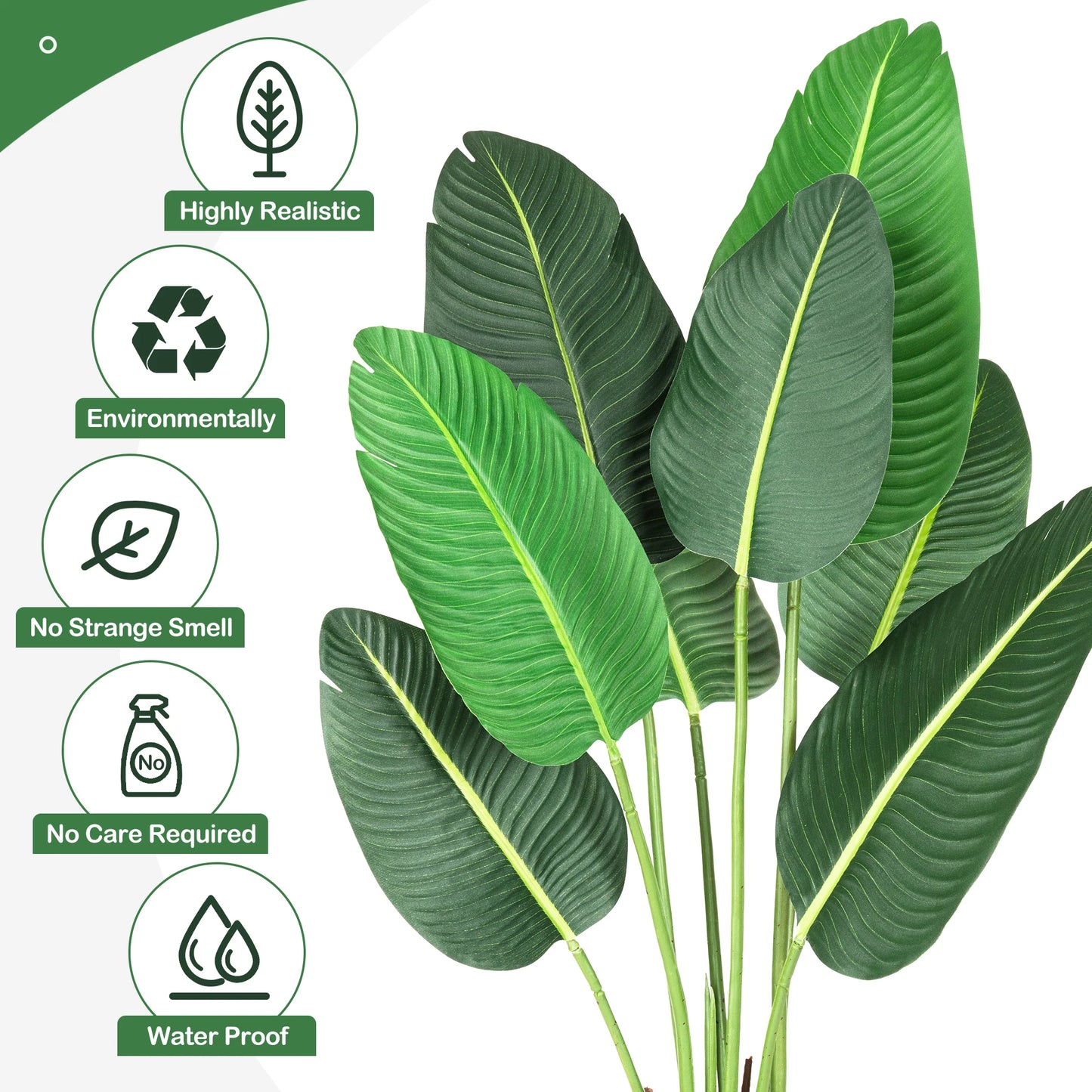 Twister CKCN Artificial Bird Of Paradise Plant Banana Leaf