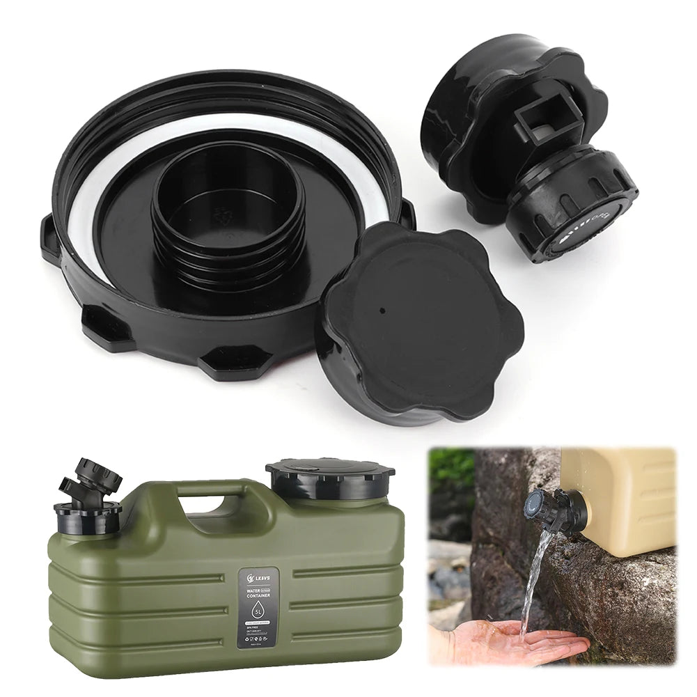 APWIKOGE Camping Water Bucket Cover With Faucet Leak Proof
