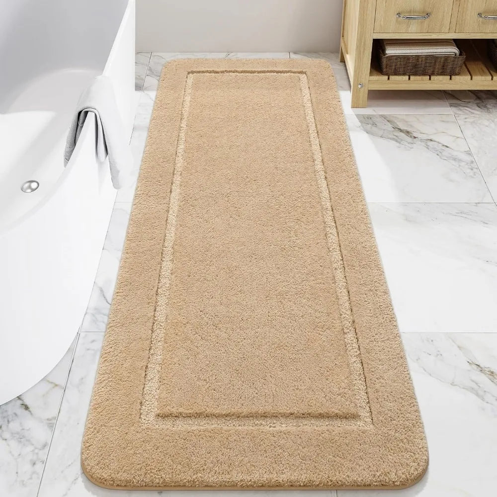 Hign-concerned Soft Microfiber Bath Rug Non Slip Runner