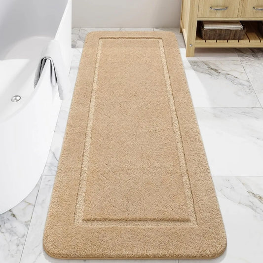 Hign-concerned Soft Microfiber Bath Rug Non Slip Runner