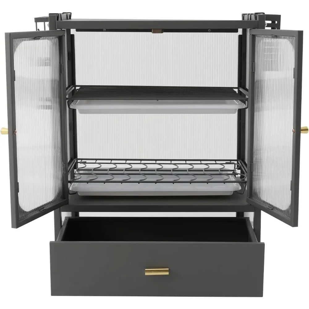 Good Home Furnishings 3 Tier Steel Dish Drying Rack