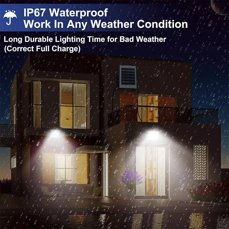 Solar Street Light 300W Outdoor Flood Lamp Waterproof Garden