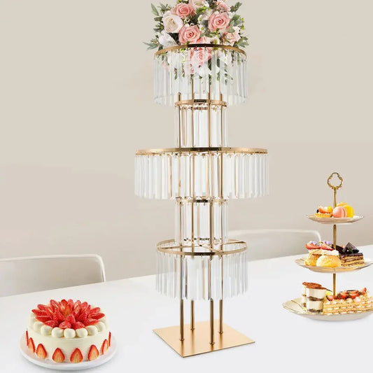 Hign-concerned Free Standing 5 Tier Centerpiece Stand