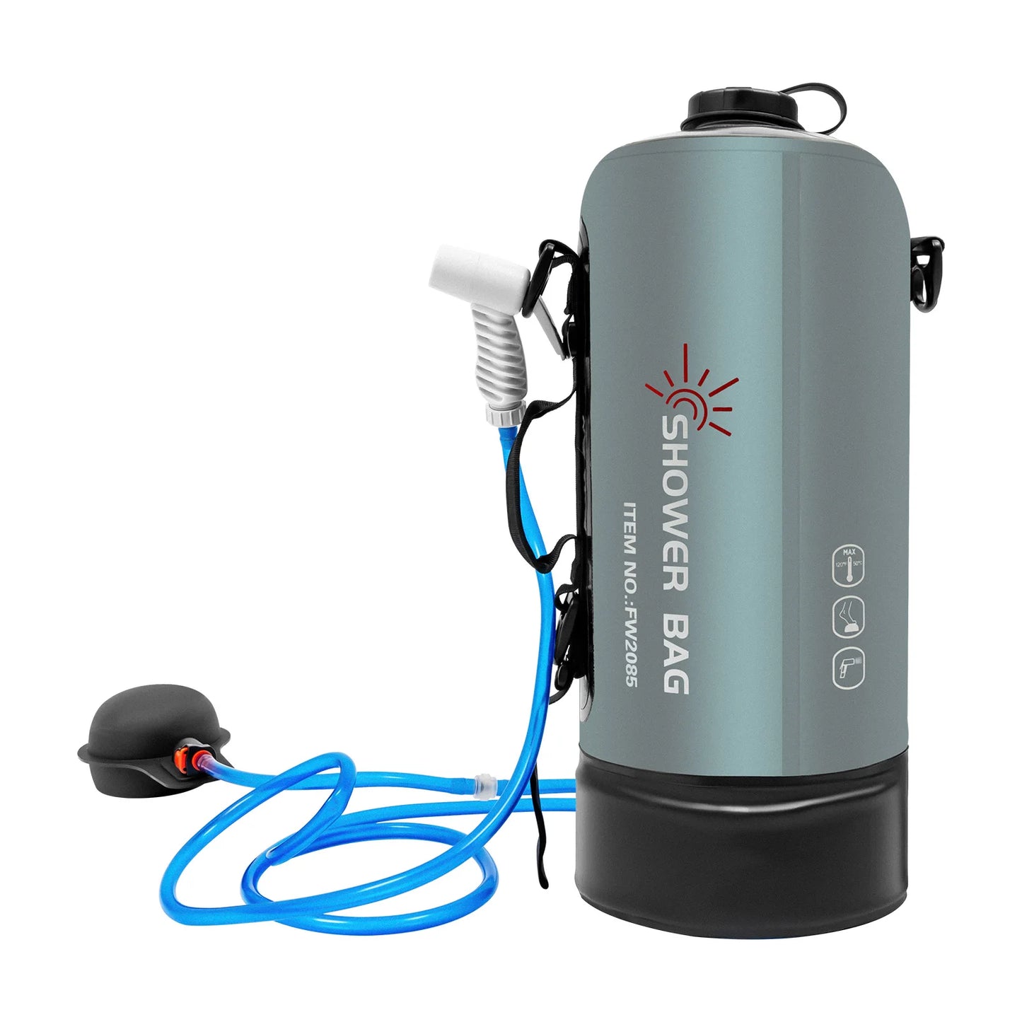 Electric Camping Shower Bag With Auto Pressure Pump