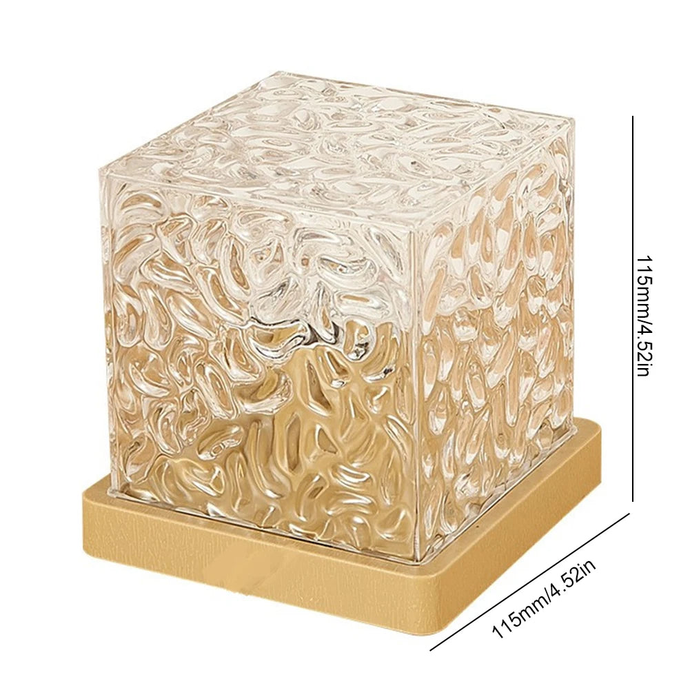 APWIKOGER Flame Crystal Lamp Water Ripple Night Light