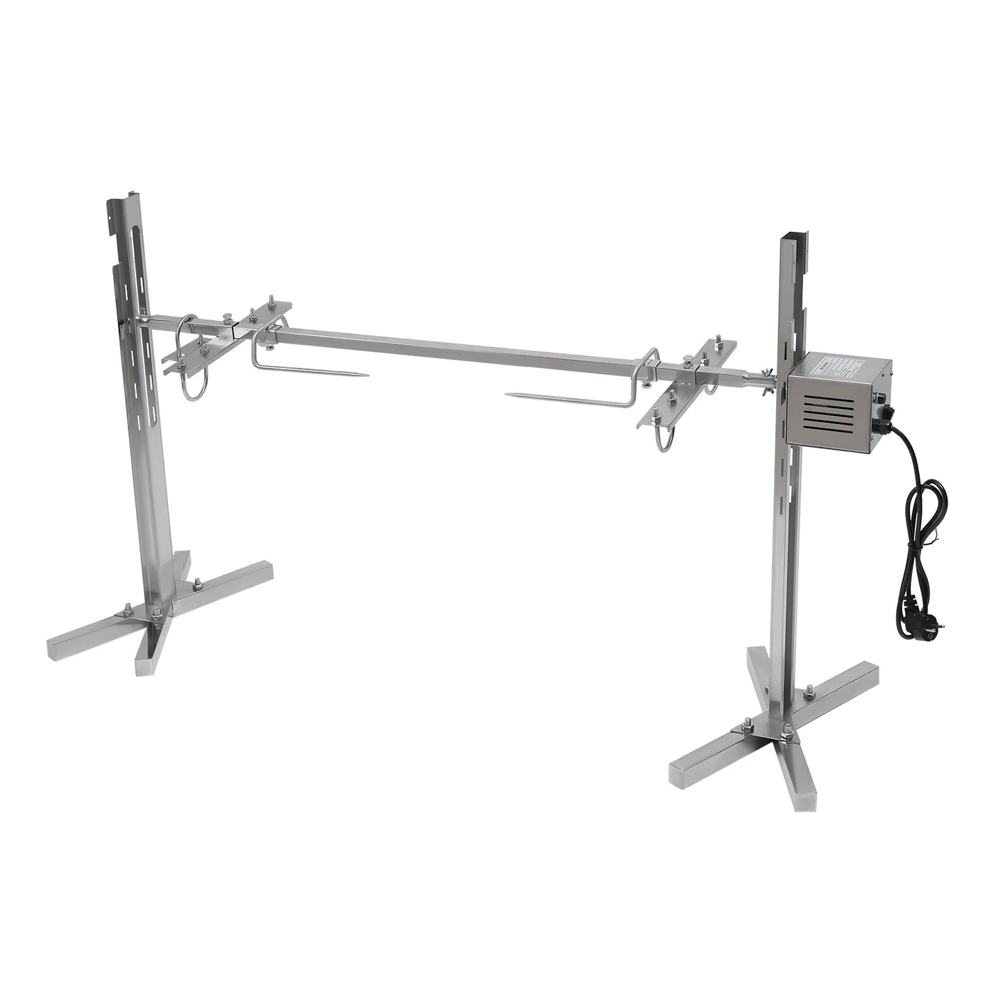 Feature Electric BBQ Rotisserie Grill Kit Stainless