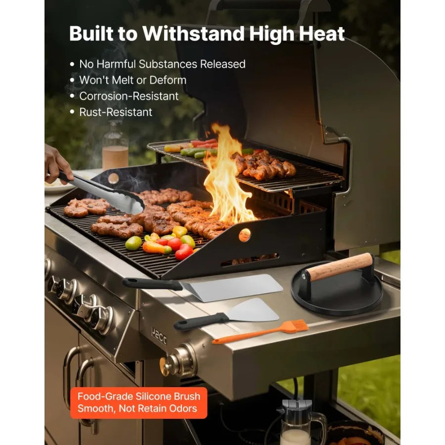 Hign-Concerned Griddle Kit Flat Top Grill Spatula Set