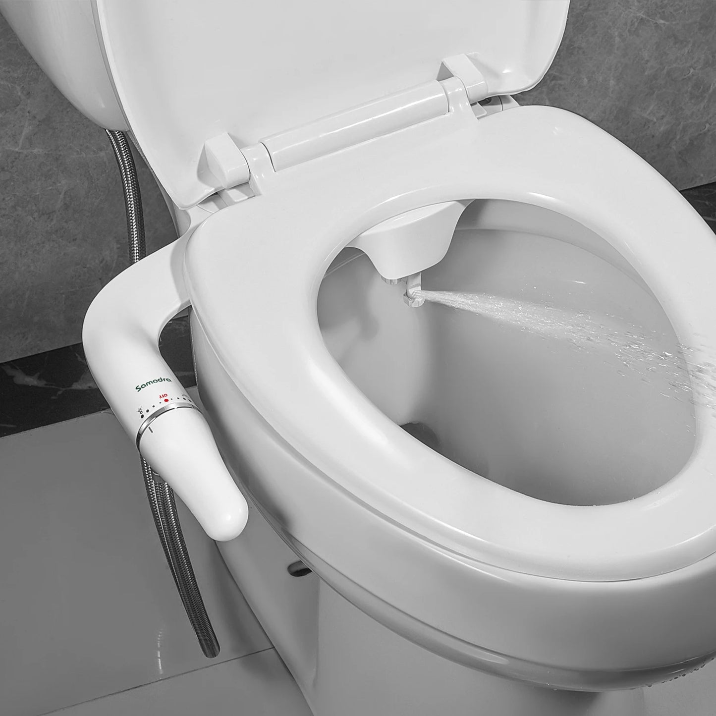 SAMODRA Ultra Slim Bidet Toilet Seat Attachment With Water